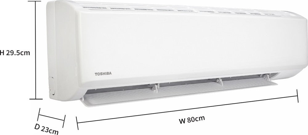 TOSHIBA 1 Ton 3 Star Split AC  - White - RAS-13J2KG-IN / RAS-13J2AG-IN, Copper Condenser