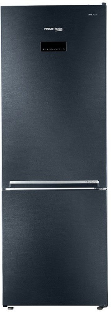 Voltas Beko 340 L Frost Free Double Door 2 Star Refrigerator - WOODEN BLACK, RBM365DXBCF