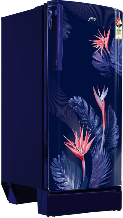 Godrej 180 L Direct Cool Single Door 3 Star Refrigerator - Floral Blue, RD R190C THF FR BL