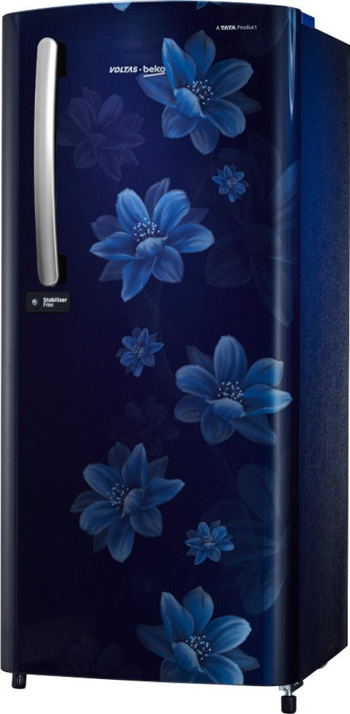 Voltas 195 L Direct Cool Single Door 2 Star Refrigerator - Belus Blue, RDC215DBBEX/XXXG