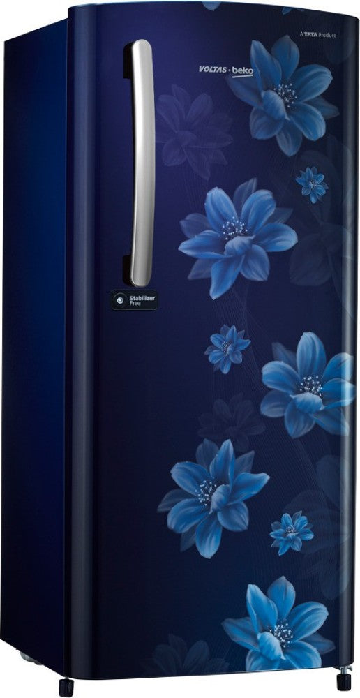 Voltas 195 L Direct Cool Single Door 2 Star Refrigerator - Belus Blue, RDC215DBBEX/XXXG