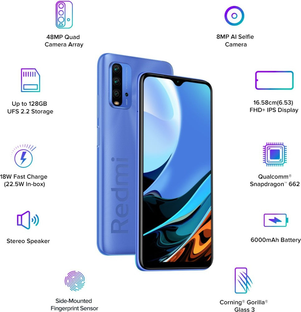 REDMI 9 Power (Blazing Blue, 128 GB) - 6 GB RAM