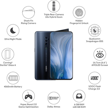 OPPO Reno 10x Zoom (Jet Black, 128 GB) - 6 GB RAM