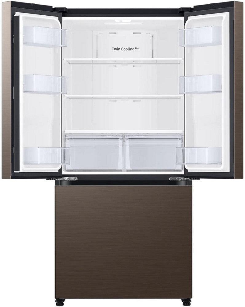 SAMSUNG 580 L Frost Free French Door Bottom Mount Refrigerator - Brown, RF57B5132DX