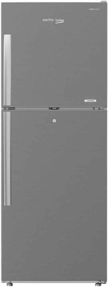 Voltas Beko 340 L Frost Free Double Door Top Mount 2 Star Refrigerator - Silver, RFF363IF