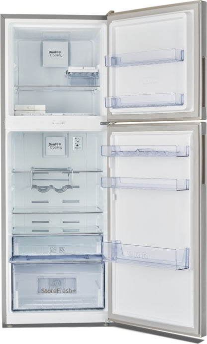 Voltas Beko 340 L Frost Free Double Door Top Mount 2 Star Refrigerator - Silver, RFF363IF