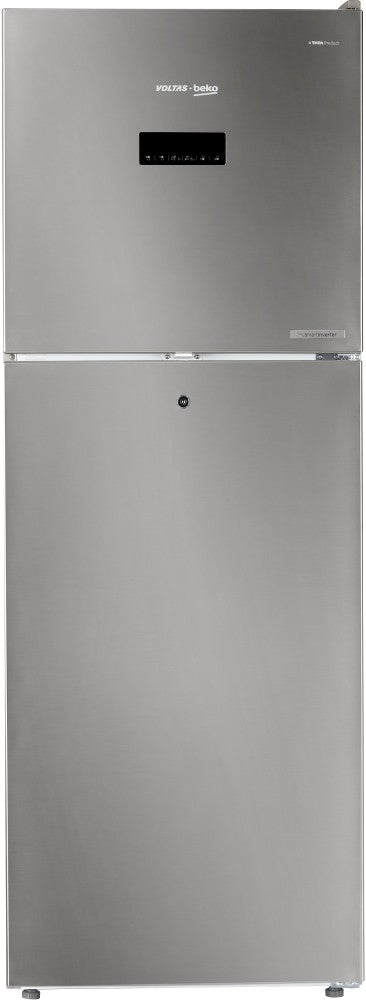 Voltas Beko 340 L Frost Free Double Door Top Mount 2 Star Refrigerator - PET INOX., RFF3653XPCF