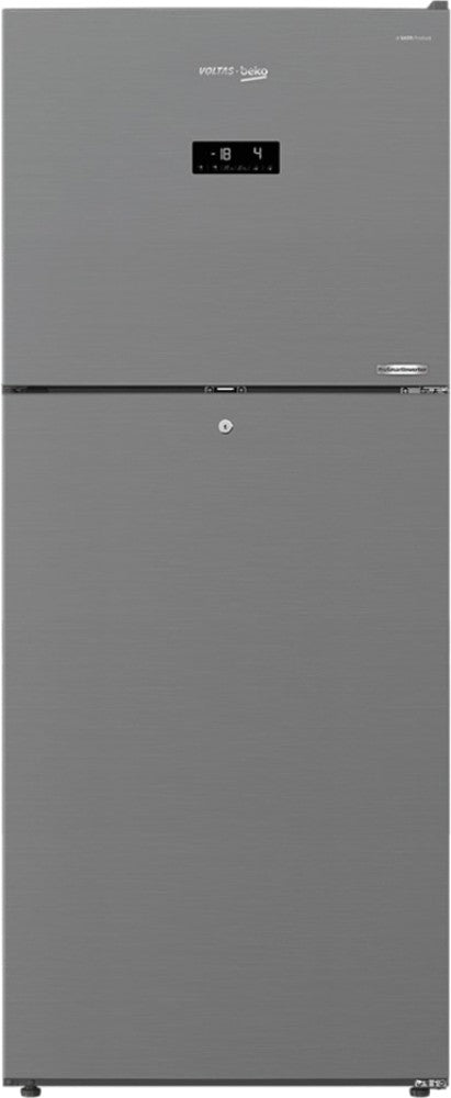 Voltas Beko 432 L फ़्रॉस्ट फ़्री डबल डोर टॉप माउंट 2 स्टार रेफ्रिजरेटर - PET INOX, RFF4653XPCF