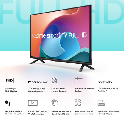 realme 80 cm (32 inch) Full HD LED Smart Android TV - RMV2003