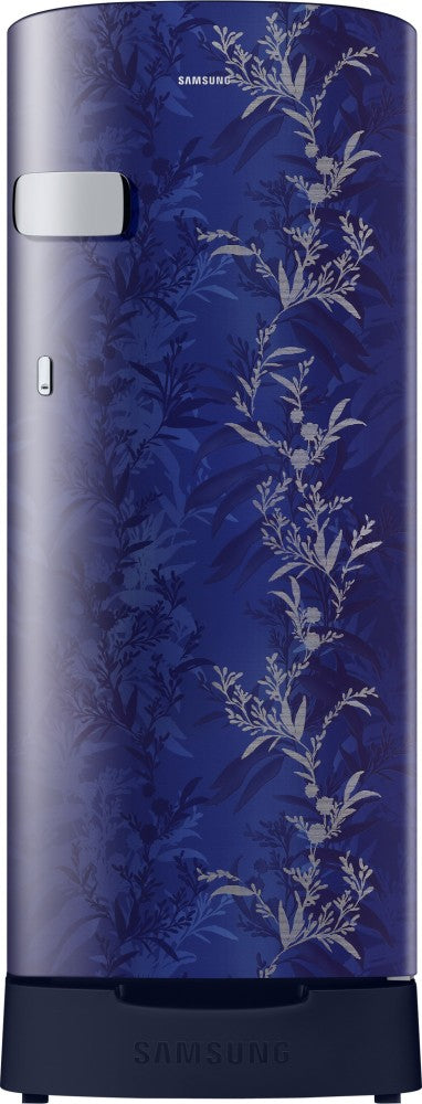 SAMSUNG 192 L Direct Cool Single Door 2 Star Refrigerator with Base Drawer - Mystic Overlay Blue, RR19A2Z2B6U/NL