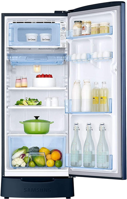 SAMSUNG 192 L Direct Cool Single Door 3 Star Refrigerator - Camellia Blue, RR20A282YCU/NL