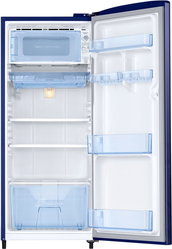 SAMSUNG 183 L Direct Cool Single Door 3 Star Refrigerator - Urban Blue, RR20C1723VB/HL