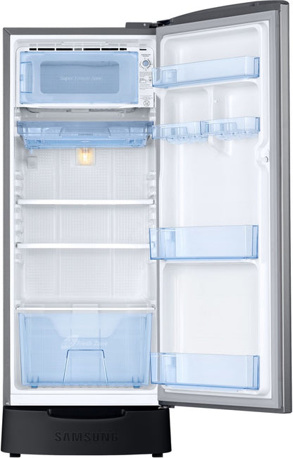 SAMSUNG 183 L Direct Cool Single Door 2 Star Refrigerator - Elegant Inox, RR20C1812S8/HL