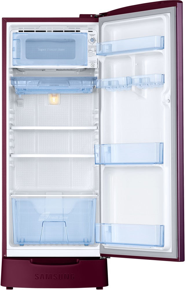 SAMSUNG 183 L Frost Free Single Door 3 Star Refrigerator - Camellia Purple, RR20C1823CR/HL