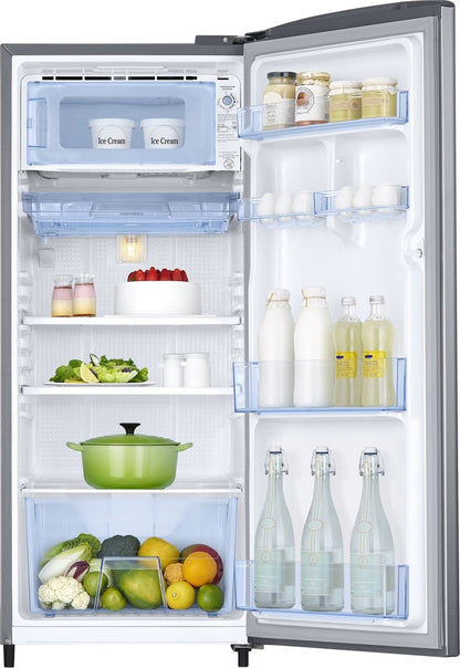 SAMSUNG 192 L Direct Cool Single Door 3 Star Refrigerator - Elegant Inox, RR20R1Y2YS8/HL