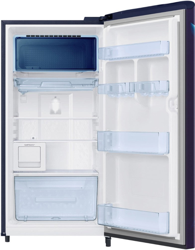 SAMSUNG 192 L Direct Cool Single Door 4 Star Refrigerator  with Digi Touch Cool, Curd Maestro - MIDNIGHT BLOSSOM BLUE, RR21A2M2XUZ/HL