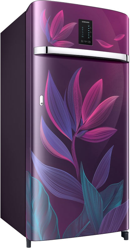 SAMSUNG 189 L Frost Free Single Door 5 Star Refrigerator - Paradise Bloom Purple, RR21C2E259R/HL