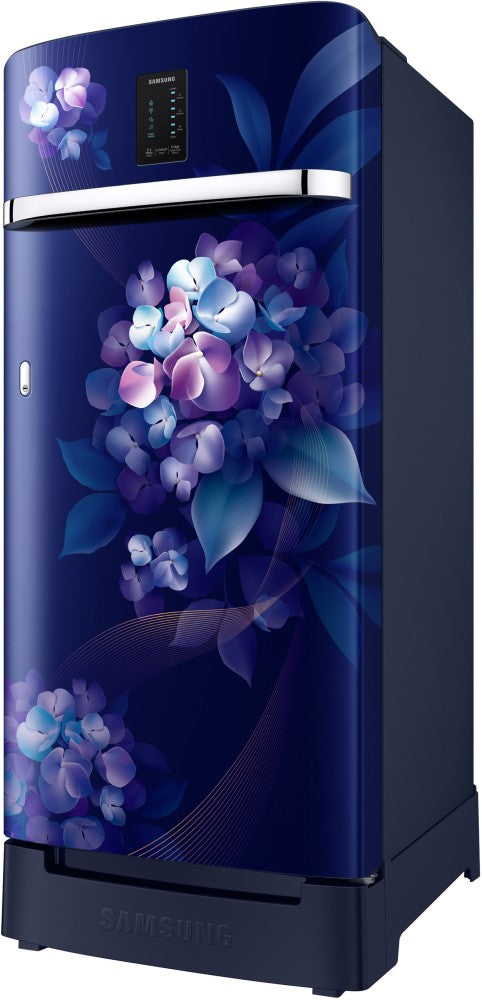 SAMSUNG 189 L Frost Free Single Door 4 Star Refrigerator - Hydrangea Blue, RR21C2F24HS/HL