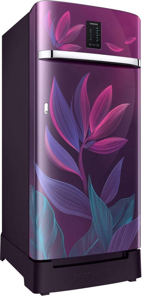 SAMSUNG 189 L Frost Free Single Door 5 Star Refrigerator - Paradise Bloom Purple, RR21C2F259R/HL