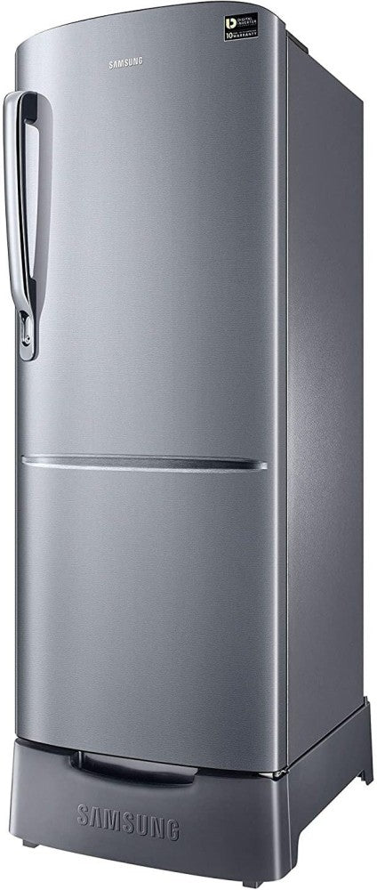 SAMSUNG 230 L Direct Cool Single Door 3 Star Refrigerator - Elegant Inox, RR24A282YS8/NL