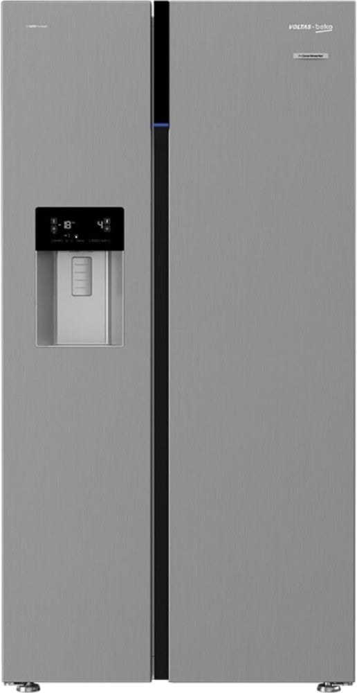 Voltas Beko 634 L Frost Free Side by Side Refrigerator - PET INOX, RSB655XPRF