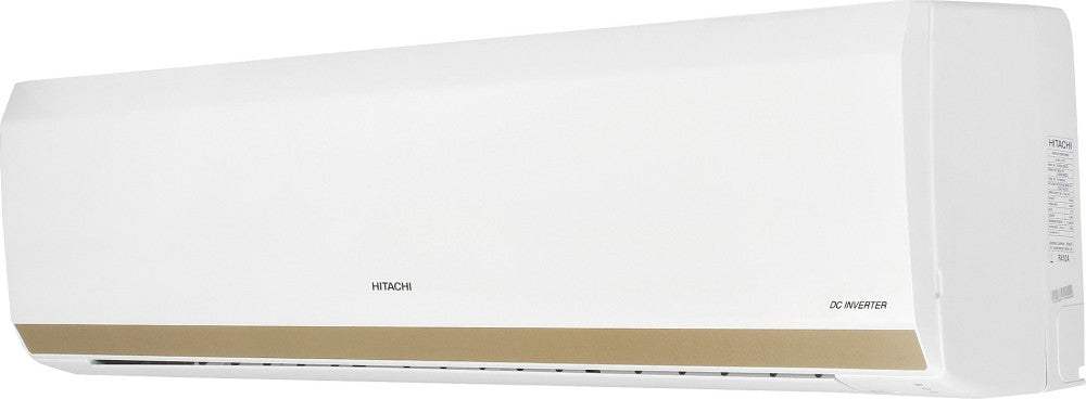 Hitachi 1.5 Ton 5 Star Split Inverter AC  - White, Gold - RSOG518HCEA, Copper Condenser