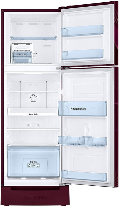 SAMSUNG 253 L Frost Free Double Door 2 Star Refrigerator - Saffron red, RT28A3122R8/HL