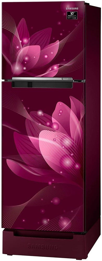 SAMSUNG 253 L Frost Free Double Door 2 Star Refrigerator - Saffron red, RT28A3122R8/HL