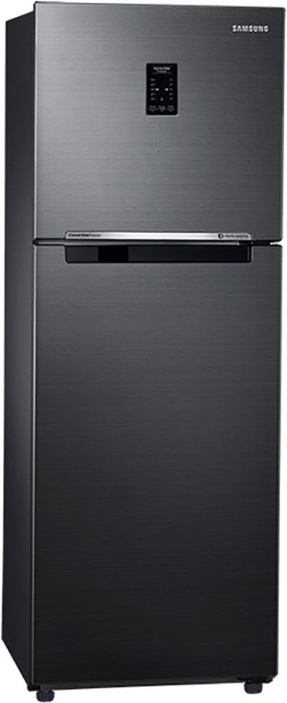 SAMSUNG 253 L Frost Free Double Door 3 Star Refrigerator - Luxe Black, RT28A3743BX/HL