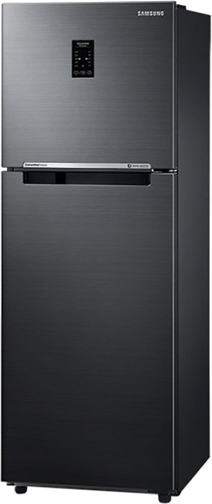 SAMSUNG 253 L Frost Free Double Door 3 Star Refrigerator - Luxe Black, RT28A3743BX/HL