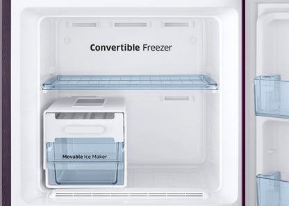 SAMSUNG 244 L Frost Free Double Door 2 Star Refrigerator - Camellia Purple, RT28A3C22CR/HL