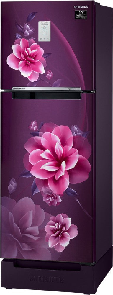 SAMSUNG 244 L Frost Free Double Door 2 Star Refrigerator - Camellia Purple, RT28A3C22CR/HL