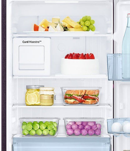 SAMSUNG 244 L Frost Free Double Door 2 Star Refrigerator - Camellia Purple, RT28A3C22CR/HL