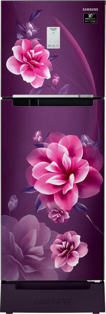 SAMSUNG 244 L Frost Free Double Door 2 Star Refrigerator - Camellia Purple, RT28A3C22CR/HL