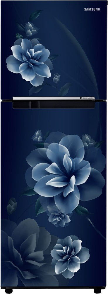 SAMSUNG 236 L Frost Free Double Door 2 Star Refrigerator - Camellia Blue, RT28C3022CU/NL