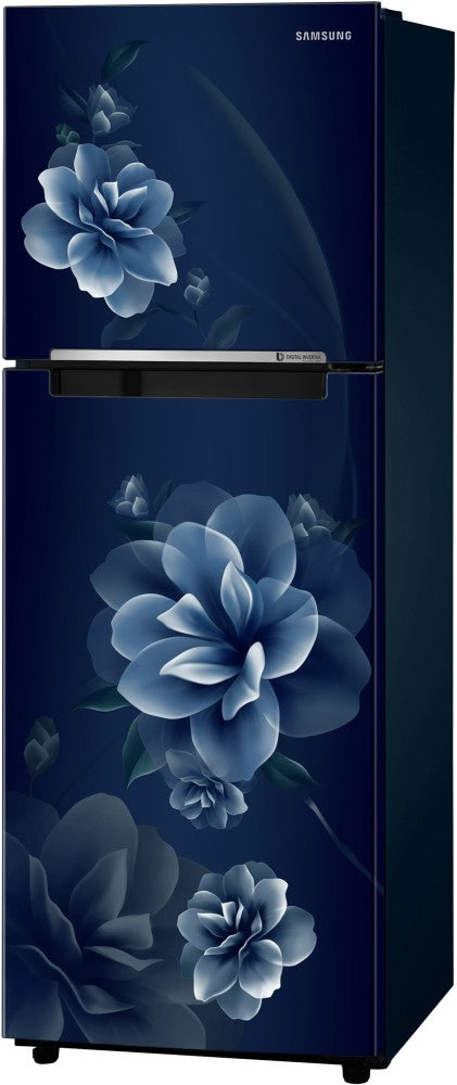 SAMSUNG 236 L Frost Free Double Door 2 Star Refrigerator - Camellia Blue, RT28C3022CU/NL