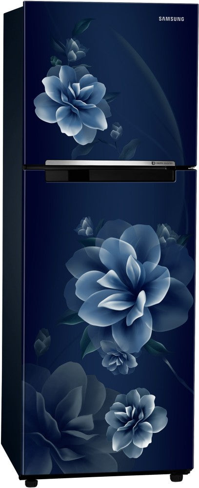 SAMSUNG 236 L Frost Free Double Door 2 Star Refrigerator - Camellia Blue, RT28C3022CU/NL