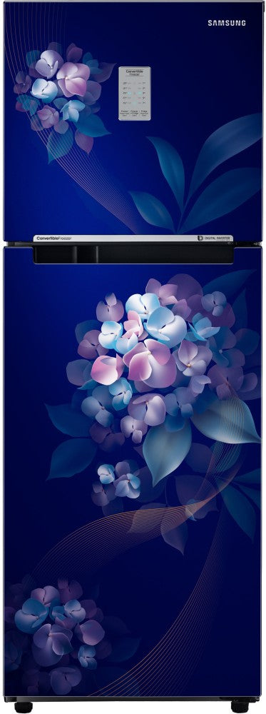 SAMSUNG 236 L Frost Free Double Door 2 Star Refrigerator - Hydrangea Blue, RT28C3732HS/HL