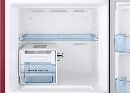 SAMSUNG 253 L Frost Free Double Door 2 Star Refrigerator - Mystic Overlay Red, RT28T30226R/HL