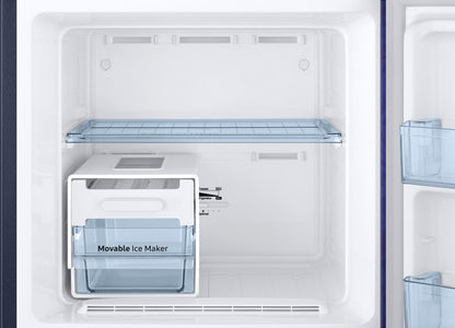 SAMSUNG 253 L Frost Free Double Door 2 Star Refrigerator - Mystic Overlay Blue, RT28T30226U/NL