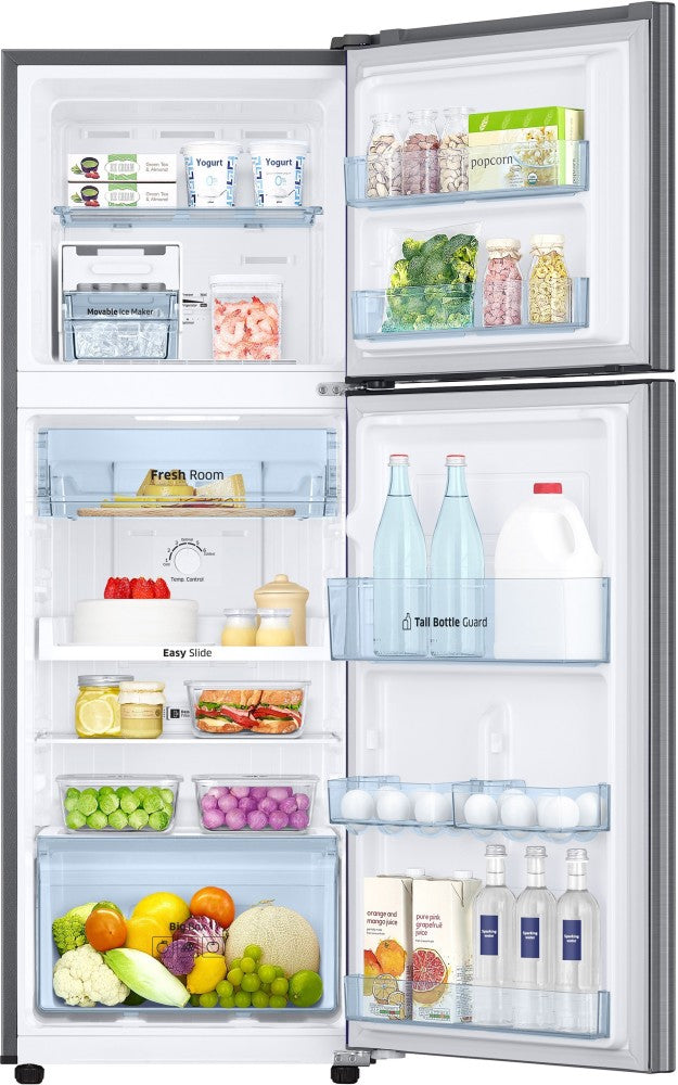 SAMSUNG 253 L Frost Free Double Door 2 Star Refrigerator - Elegant Inox, RT28T3042S8/HL