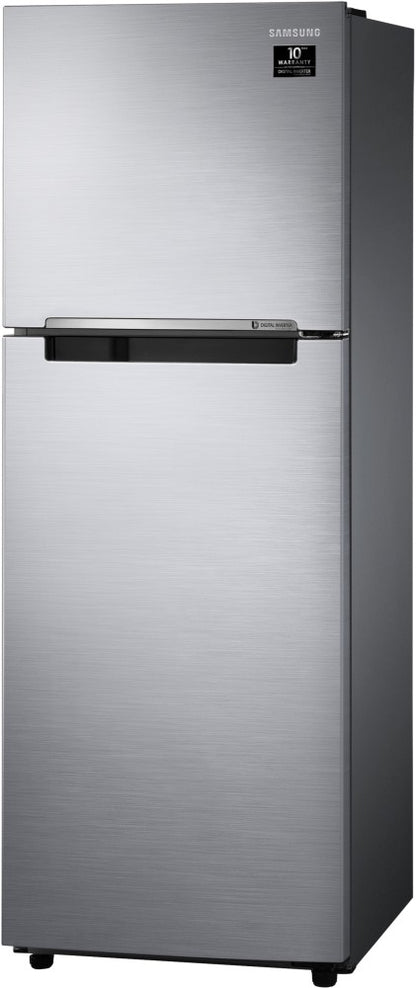 SAMSUNG 253 L Frost Free Double Door 2 Star Refrigerator - Elegant Inox, RT28T3042S8/HL