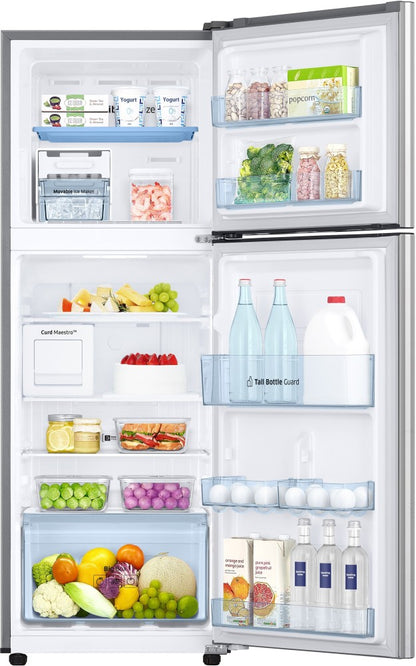 SAMSUNG 244 L Frost Free Double Door 3 Star Convertible Refrigerator  with Curd Maestro - Mystic Overlay White, RT28T3A336W/HL