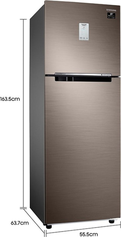 SAMSUNG 265 L Frost Free Double Door 2 Star Refrigerator - Luxe Brown, RT30A3A22DX/HL