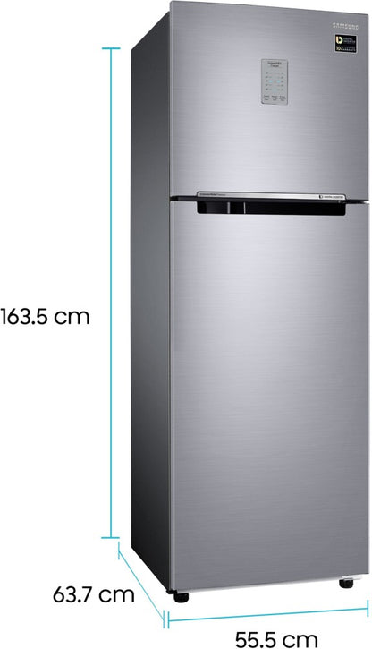 SAMSUNG 275 L Frost Free Double Door 3 Star Refrigerator - Refined Inox, RT30T3443S9/HL