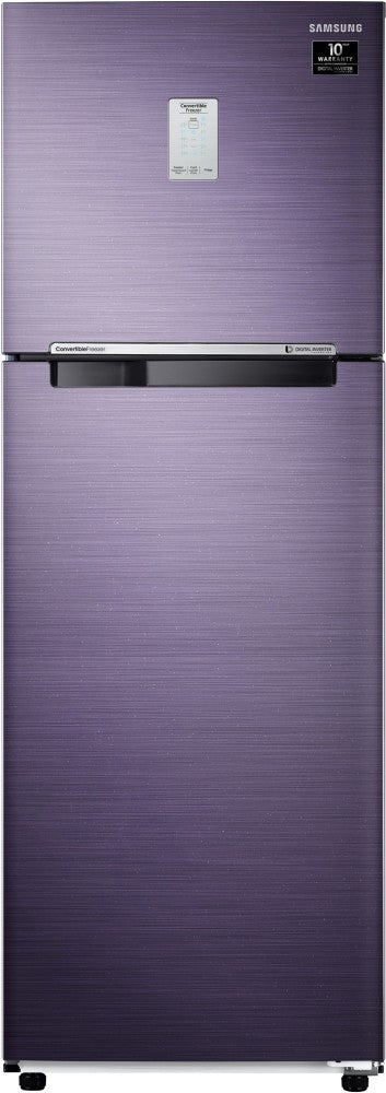 SAMSUNG 265 L Frost Free Double Door 3 Star Convertible Refrigerator  with Curd Maestro - Pebble Blue, RT30T3A23UT/HL