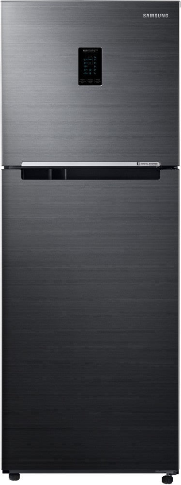 SAMSUNG 301 L Frost Free Double Door 2 Star Convertible Refrigerator - Luxe Black, RT34C4522BX/HL