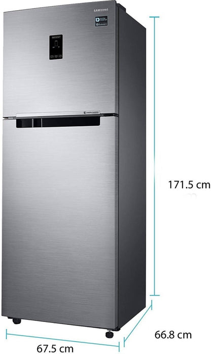 SAMSUNG 390 L Frost Free Double Door 3 Star Convertible Refrigerator - Silver, RT39T551ES8/TL