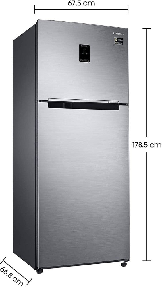 SAMSUNG 415 L Frost Free Double Door 3 Star Convertible Refrigerator - Elegant Inox, RT42B553ES8/TL