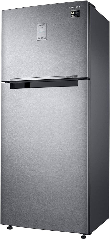 SAMSUNG 465 L Frost Free Double Door 3 Star Convertible Refrigerator  with 5In 1 - Ez Clean Steel, RT47B623ESL/TL